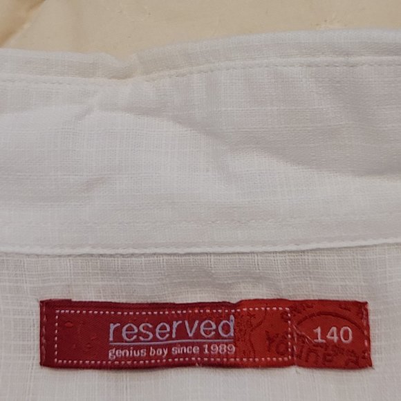 GENTLY USED RESERVED JEANS, CHILD'S DRESS SHIRT, SIZE 7-8!!! - Picture 2 of 3